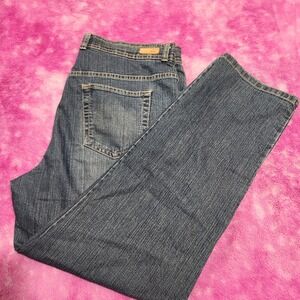 Gloria Vanderbilt Amanda Jeans Women's 16 Short High Rise Tapered Blue Denim